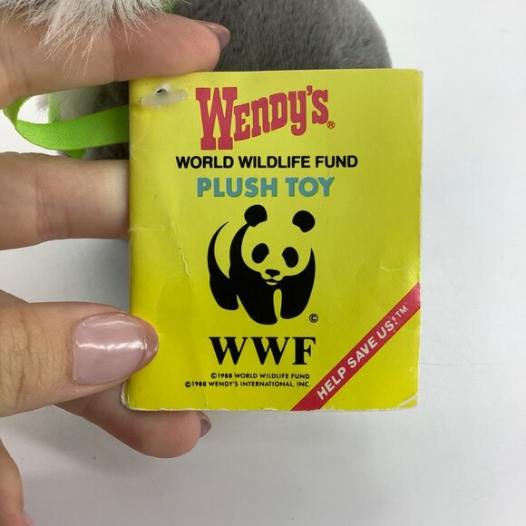 Vintage Wendy's WWF Koala Plush Toy 1988 Collectible 5.5" - Picture 5 of 14